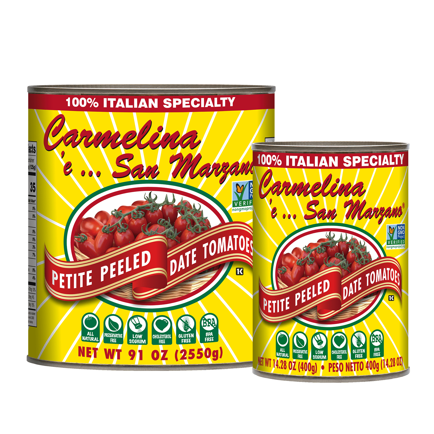 Italian Petite Peeled Date Tomatoes (Datterini) Italian Petite Peeled Date Tomatoes (Datterini)