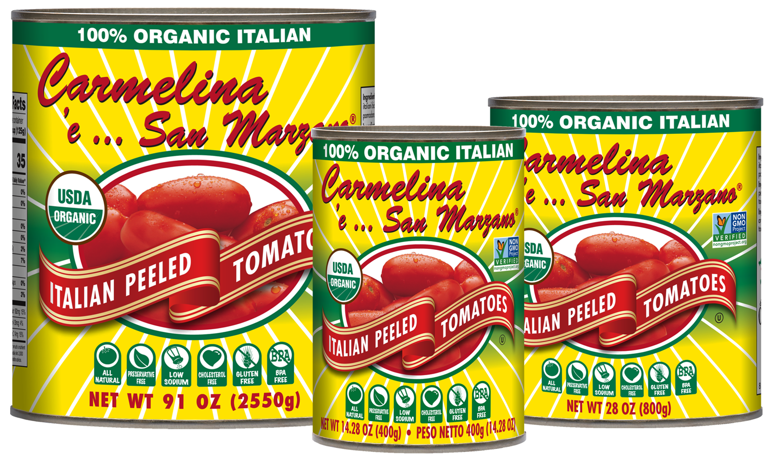 Organic Italian Whole Peeled Tomatoes in Puree Organic Italian Whole Peeled Tomatoes in Puree