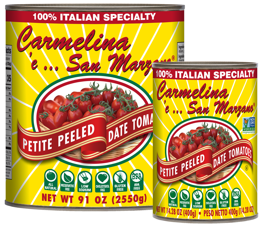 Italian Petite Peeled Date Tomatoes (Datterini) Italian Petite Peeled Date Tomatoes (Datterini)