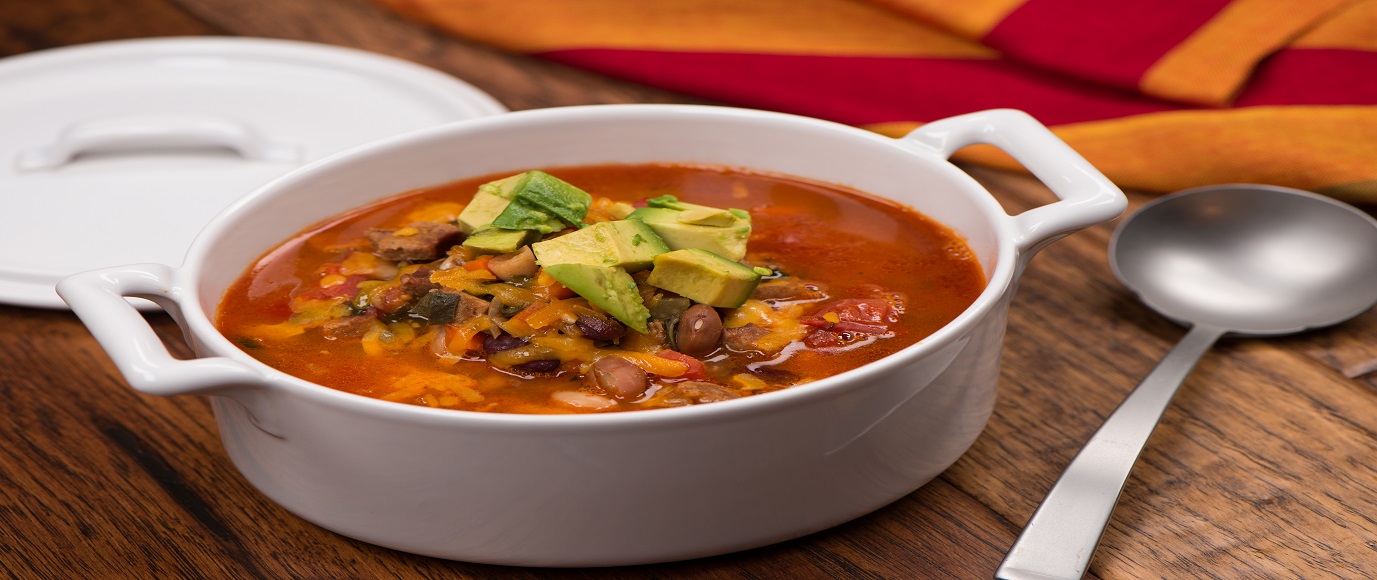 Smoked Turkey Sausage, Chard and Bean Soup