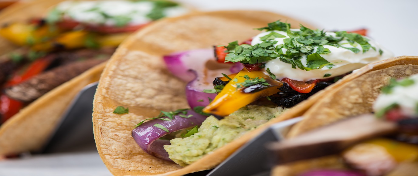 Grilled Vegetable Tacos with Cannellini and Avocado Filling