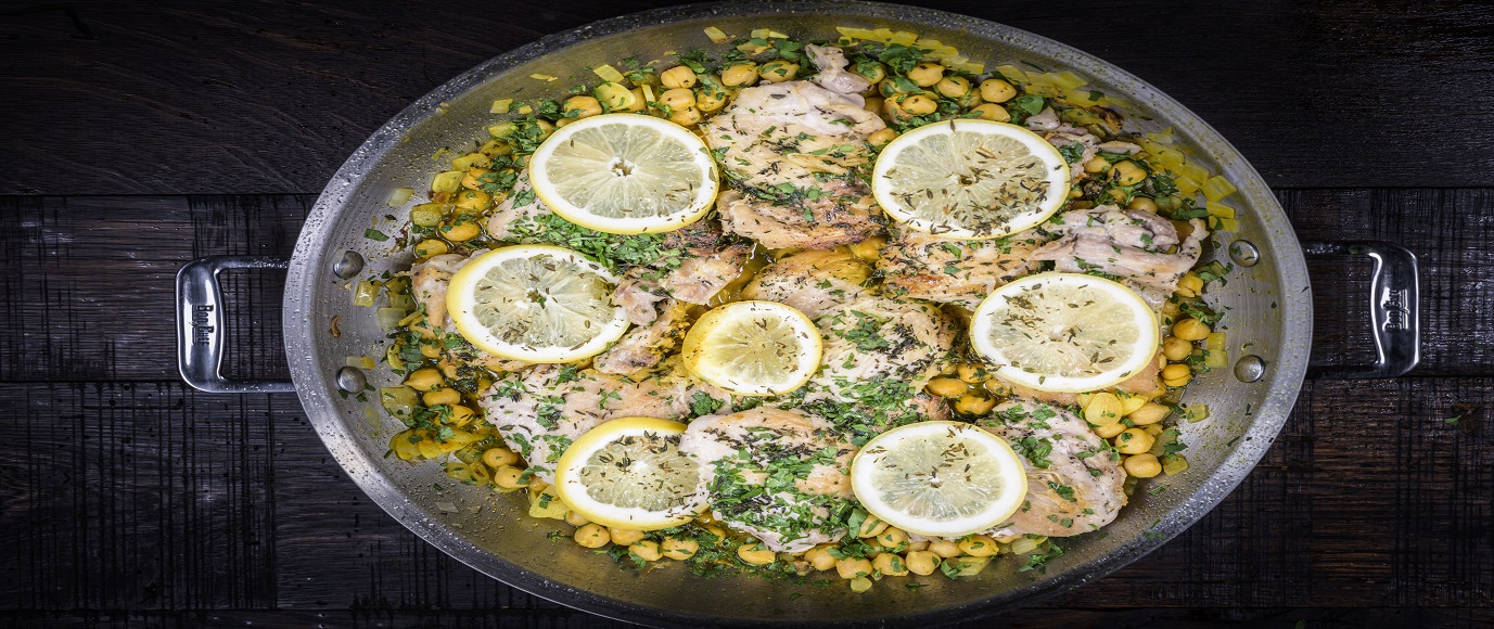 Indian Spiced Braised Chicken with Garbanzos Indian Spiced Braised Chicken with Garbanzos