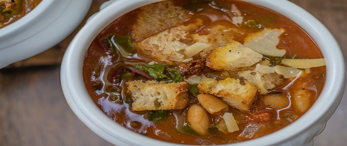 White Bean, Tomato & Red Chard Soup