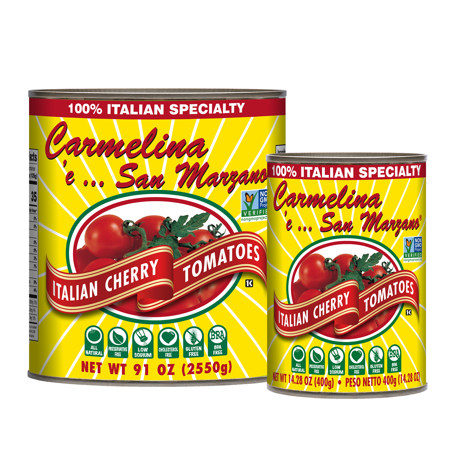 Italian Cherry in || Tomatoes Carmelina Puree (Pomodorini) Brands - Mangia, Inc