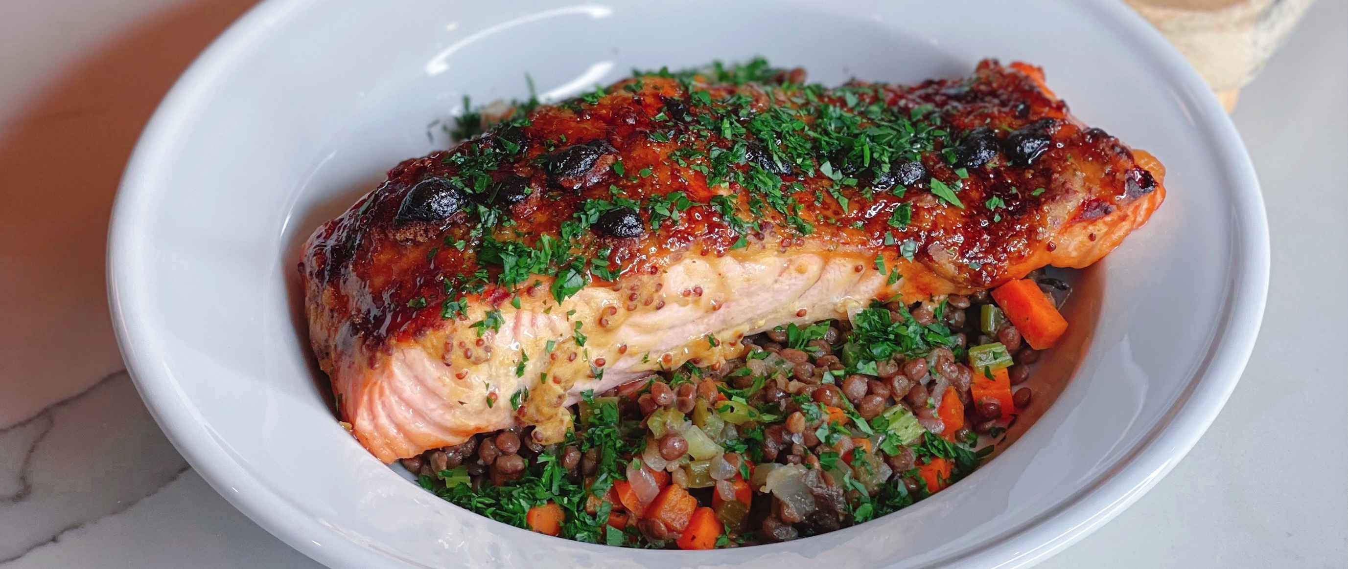 Salmon & Lentils